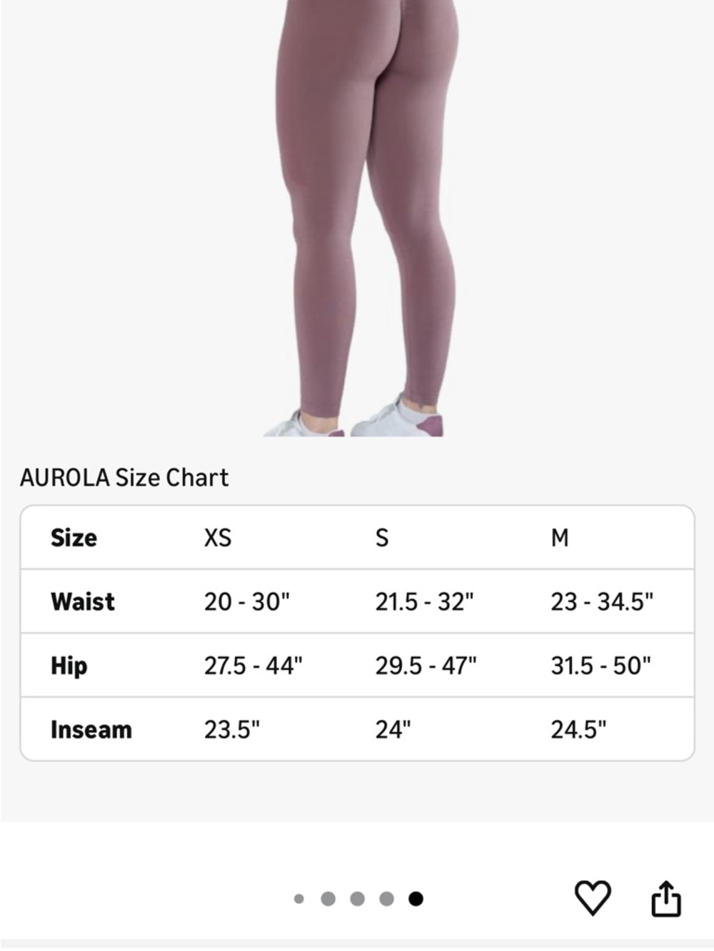 Mauve High-Waist Leggings